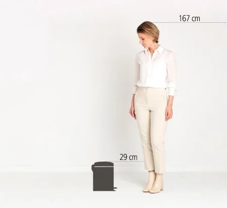 Brabantia NewIcon - 5 l - Rund - Beige - Terrasse - Belgien - 20,5 cm, Ansicht 3