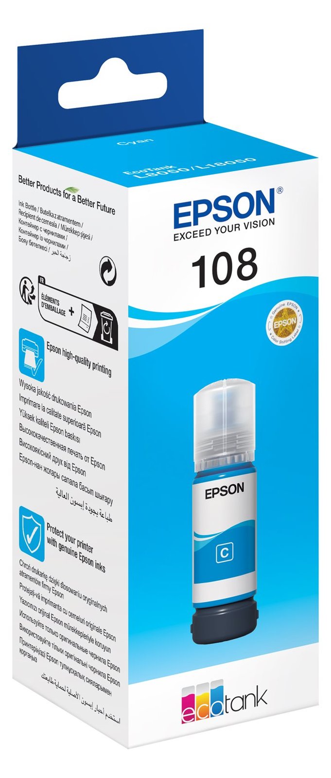 Epson EcoTank 108 - 70 ml - Cyan - original