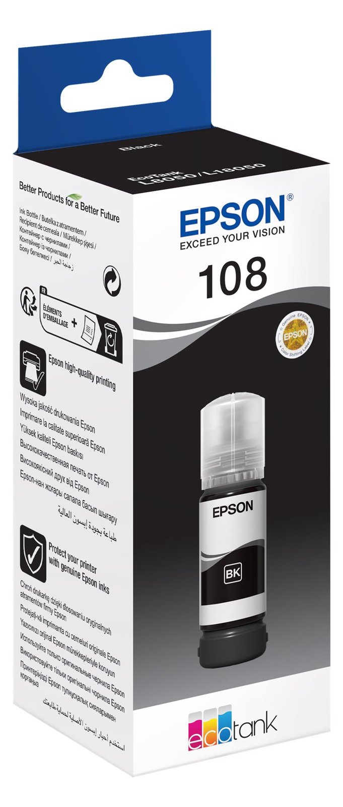 Epson EcoTank 108 - 70 ml - Schwarz - original