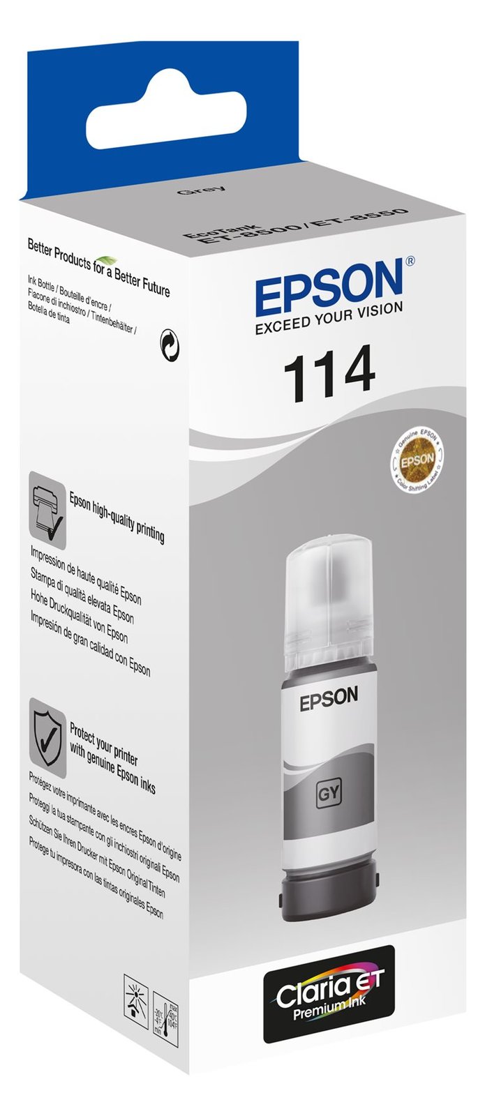 Epson EcoTank 114 - 70 ml - Grau - Original - Nachfülltinte
