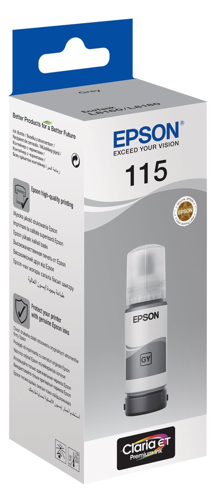Epson EcoTank 115 - 70 ml - Grau - original - Nachfülltinte