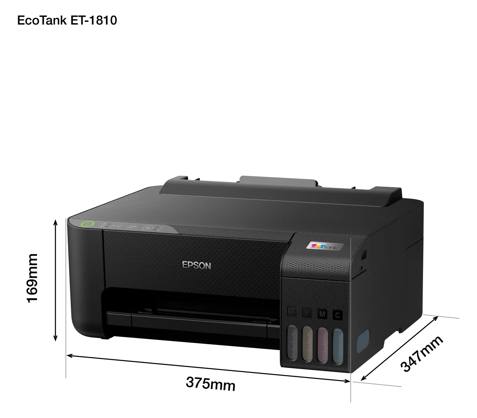 Epson EcoTank ET-1810 - Drucker - Farbe - Tintenstrahl - nachfüllbar - A4 - 5760 x 1440 dpi - bis zu 10 Seiten/Min., Ansicht 2