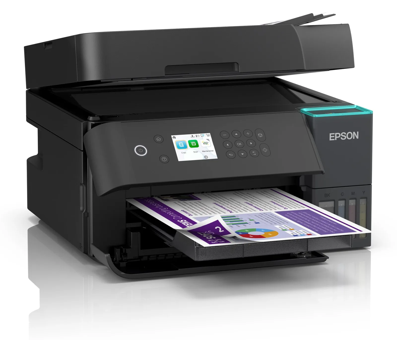 Epson EcoTank ET-3950 - Multifunktionsdrucker - Farbe - Tintenstrahl - ITS - Legal (216 x 356 mm), Ansicht 3