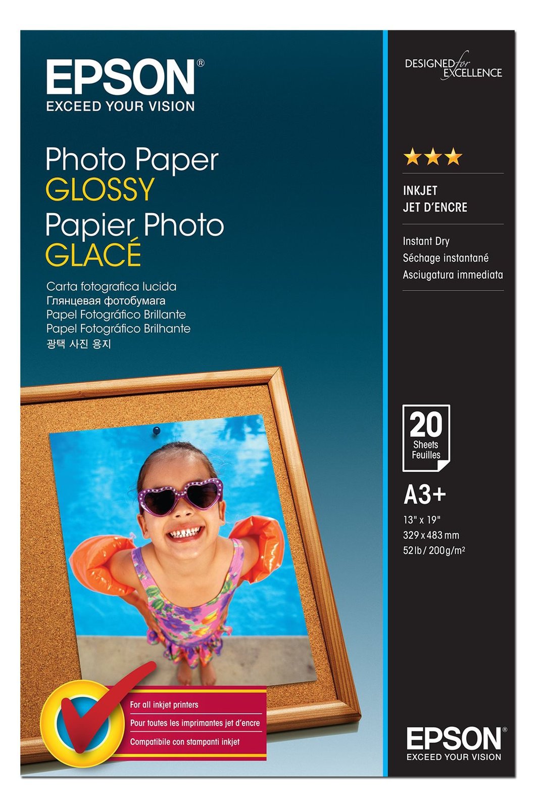 Epson Glänzend - A3 Plus (329 x 483 mm) - 200 g/m²