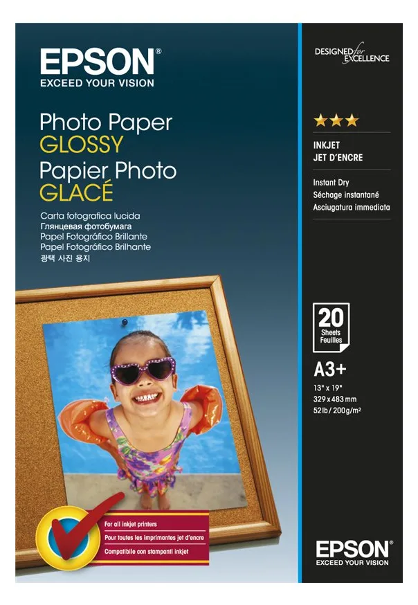Epson Glänzend - A3 Plus (329 x 483 mm) - 200 g/m², Ansicht 2
