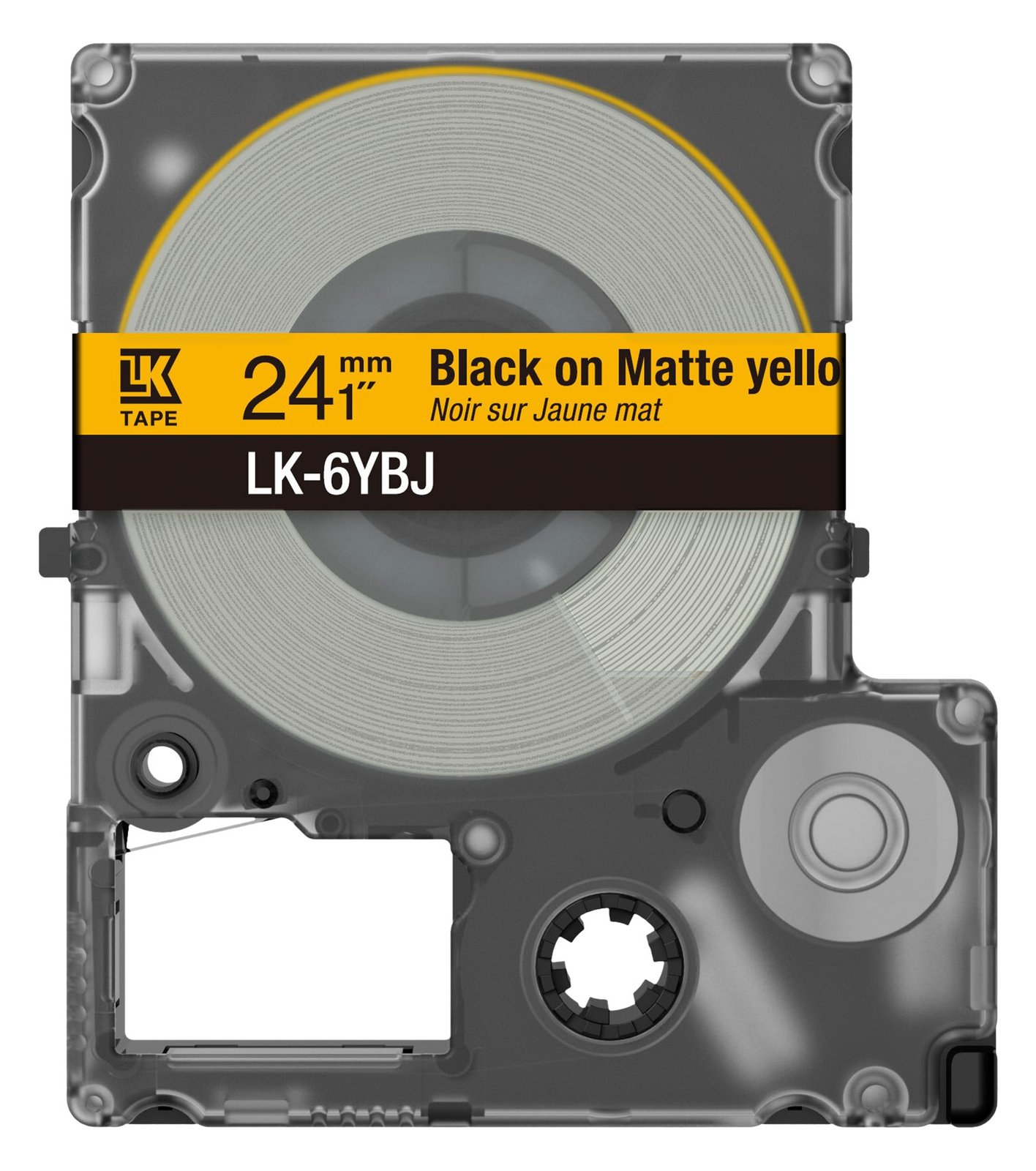 Epson LabelWorks LK-6YBJ - Schwarz auf Mattgelb - Rolle (2,4 cm x 8 m)