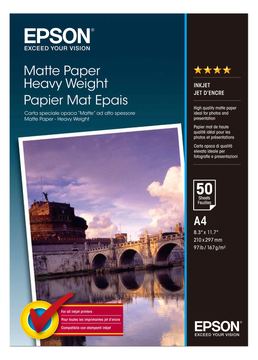 Epson Matt - A4 (210 x 297 mm) - 167 g/m² - 50 Blatt Papier von LumaTech