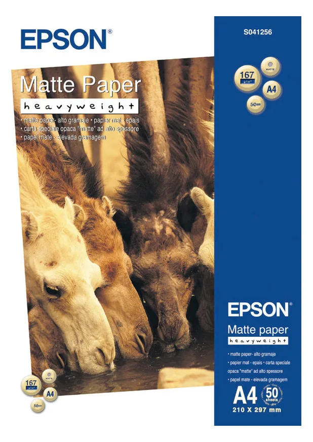 Epson Matt - A4 (210 x 297 mm) - 167 g/m² - 50 Blatt Papier, Ansicht 2