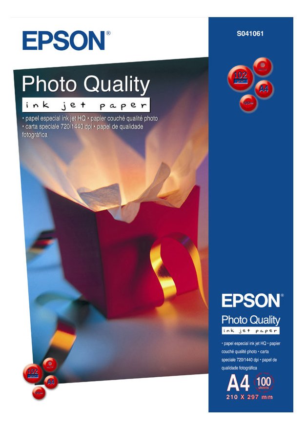 Epson Photo Quality Ink Jet Paper - Matt - beschichtet - Pure White - A4 (210 x 297 mm)