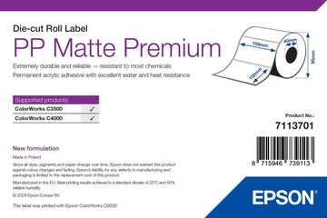 Epson Premium - Polypropylen (PP) - matt - permanenter Acrylklebstoff - 105 x 152 mm 185 Etikett(en) (1 Rolle(n) von LumaTech