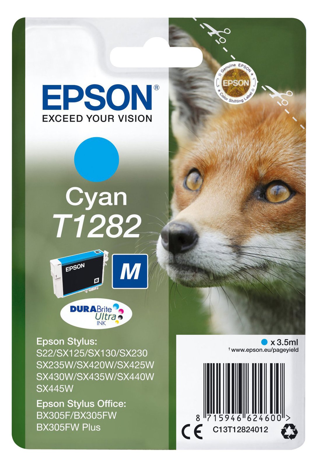 Epson T1282 - 3.5 ml - Größe M - Cyan - Original