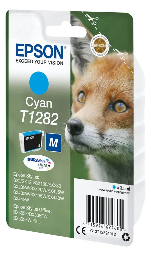 Epson T1282 - 3.5 ml - Größe M - Cyan - Original, Ansicht 2