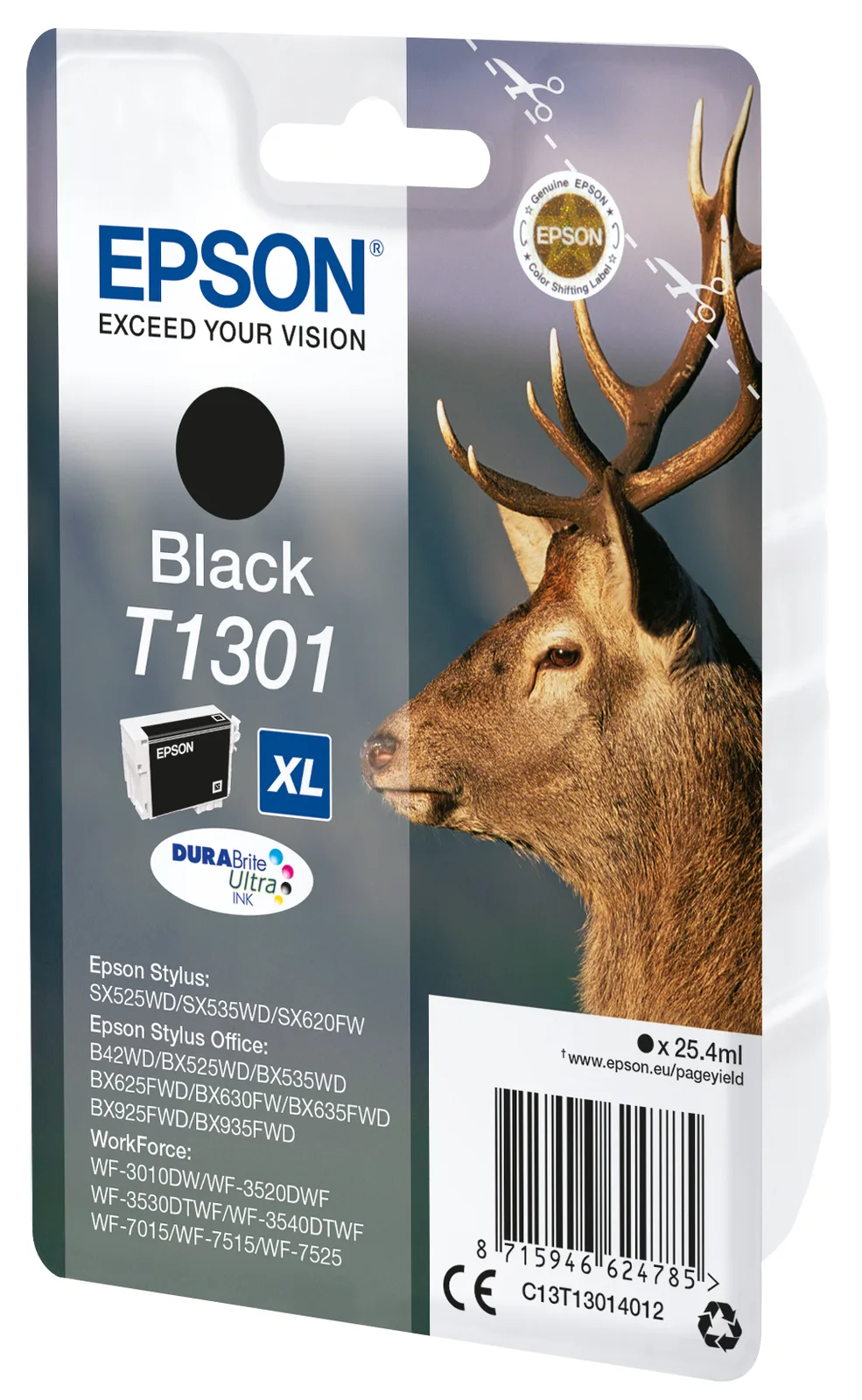 Epson T1301 - 25.4 ml - Größe XL - Schwarz - Original, Ansicht 3
