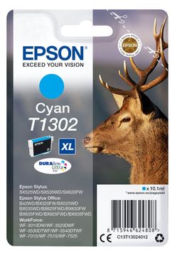 Epson T1302 - 10.1 ml - Cyan - Blister mit RF- / aktustischem Alarmsignal von LumaTech