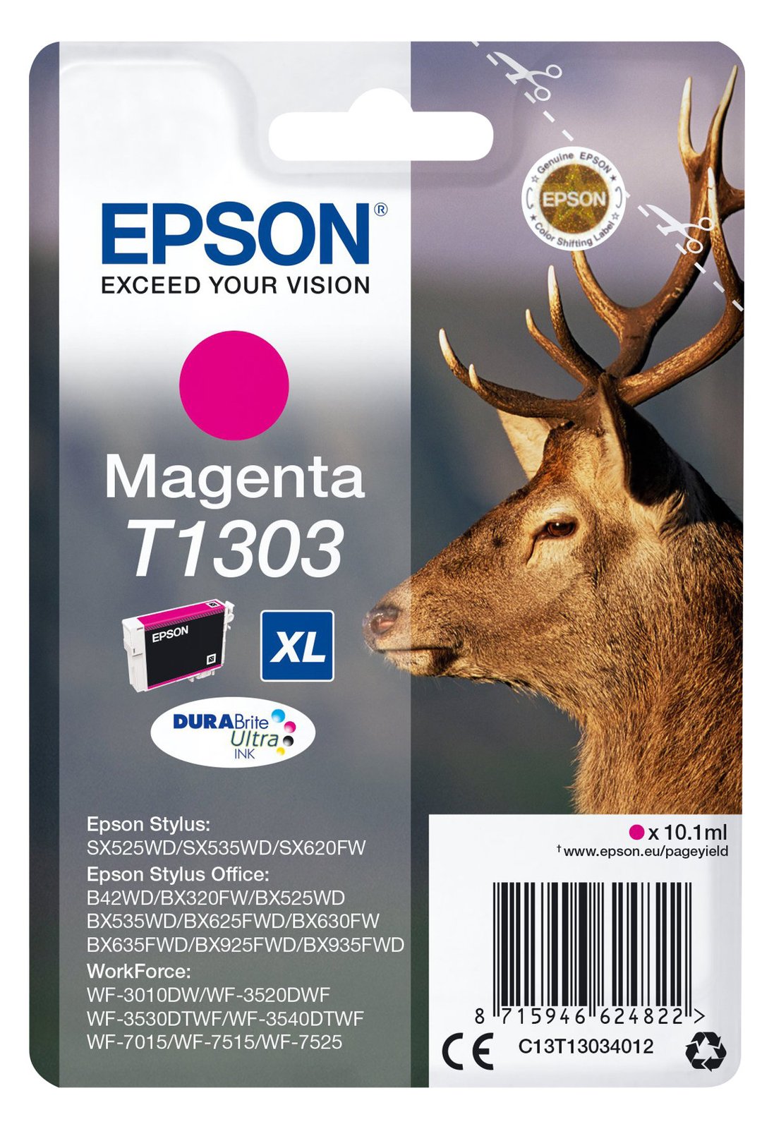 Epson T1303 - 10.1 ml - Größe XL - Magenta - Original von LumaTech