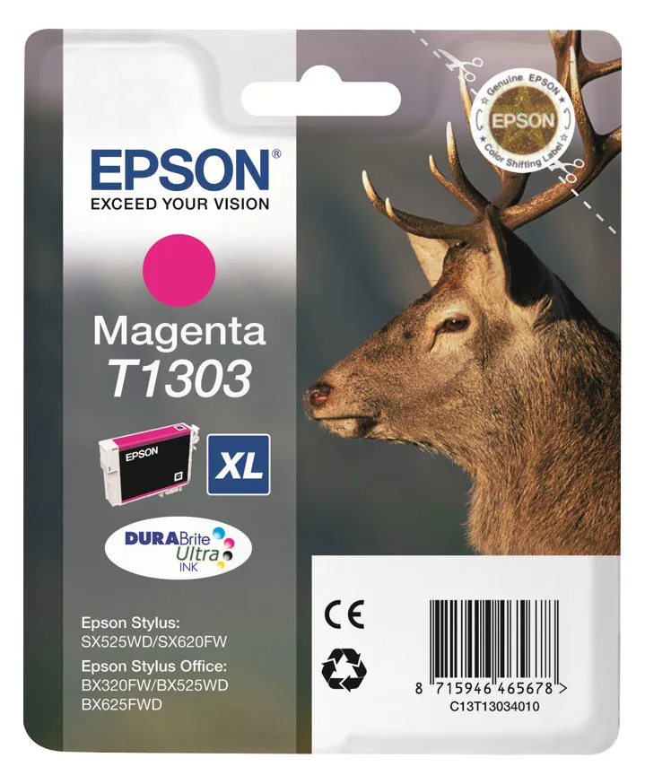 Epson T1303 - 10.1 ml - Größe XL - Magenta - Original, Ansicht 2