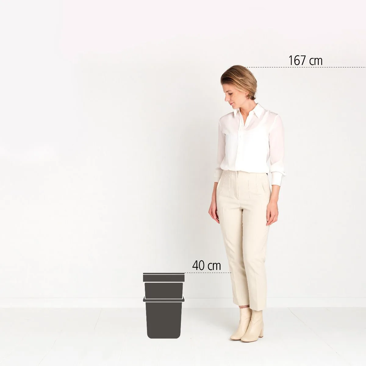 Brabantia Sort & Go - 265 mm - 340 mm - 400 mm - 1,3 kg - Belgien, Ansicht 2