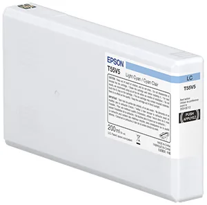 Epson T55W5 - 200 ml - hell Cyan - original, Ansicht 2