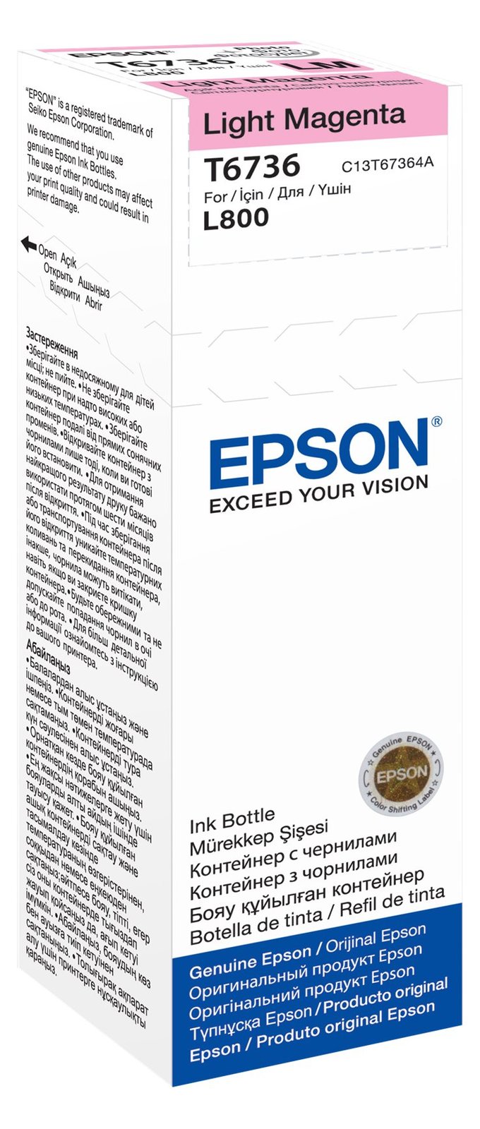 Epson T6736 - 70 ml - hellmagentafarben - original von LumaTech