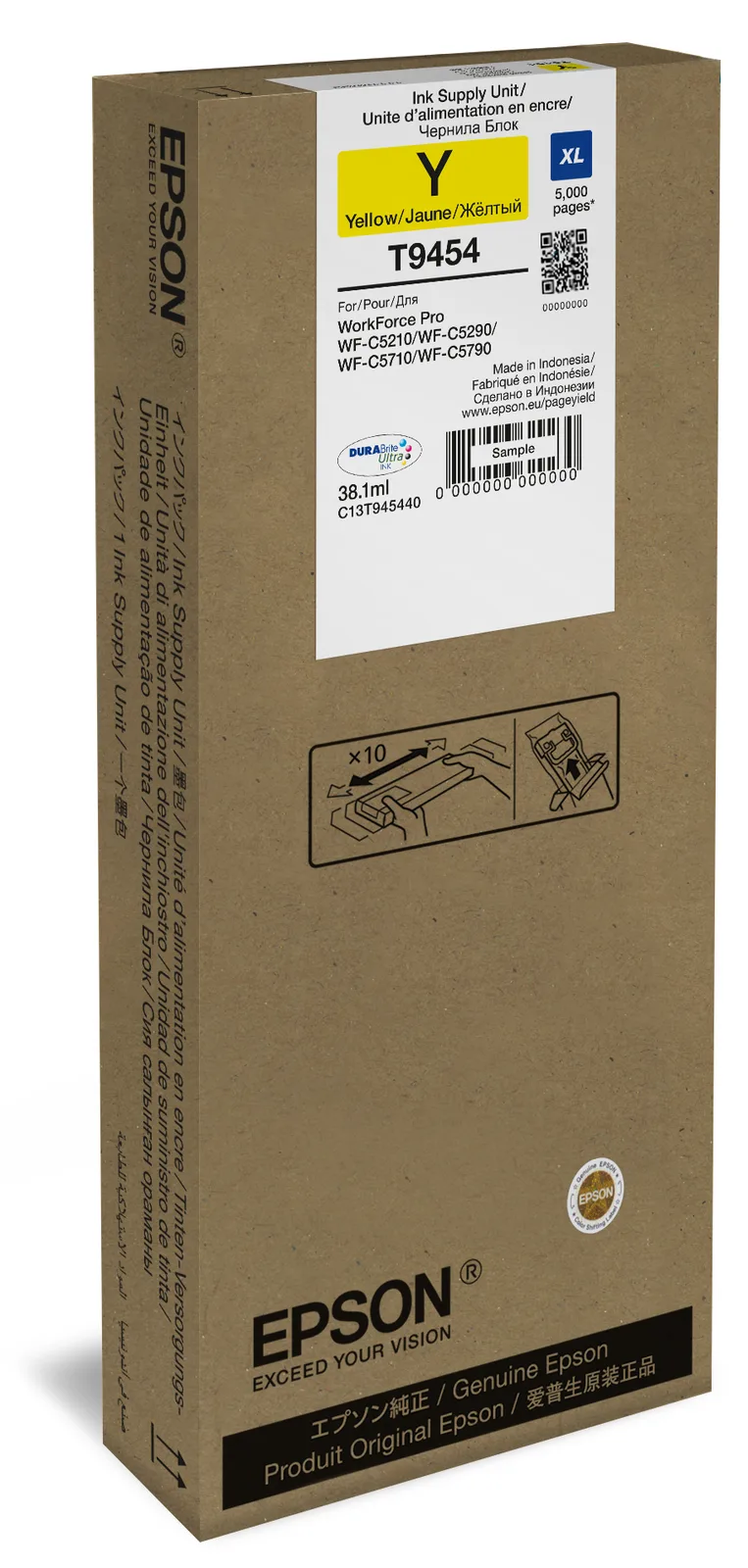 Epson T9454 - 38.1 ml - Größe XL - Gelb - Original, Ansicht 2