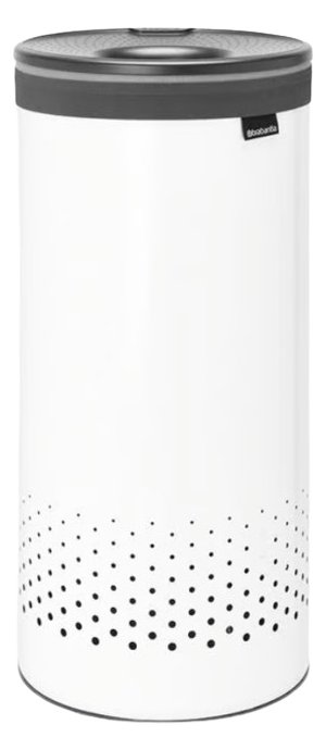 Brabantia Wäschekorb dunkelgrau weiss