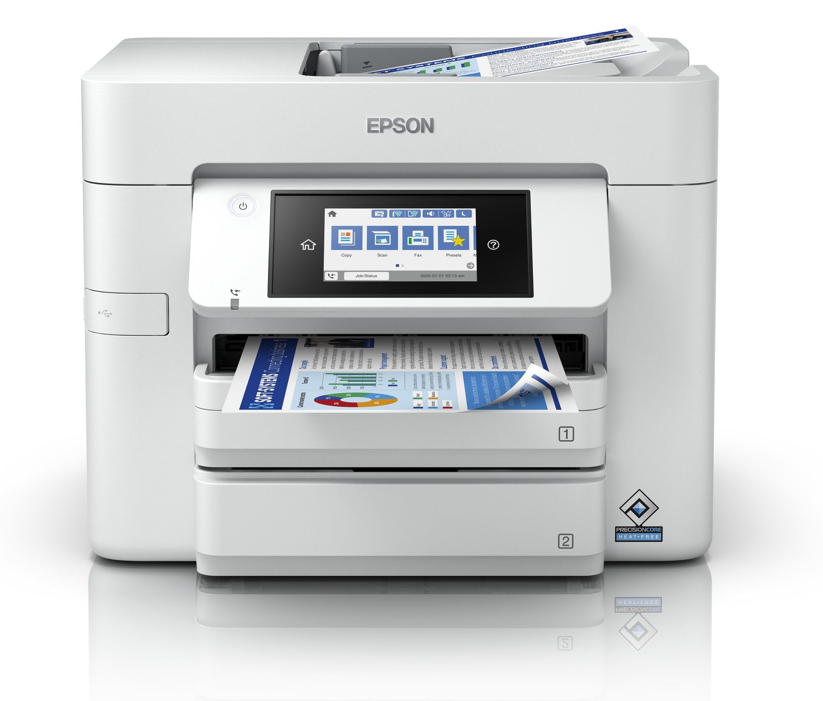 Epson WorkForce Pro WF-C4810DTWF - Multifunktionsdrucker - Farbe - Tintenstrahl - A4/Legal (Medien)