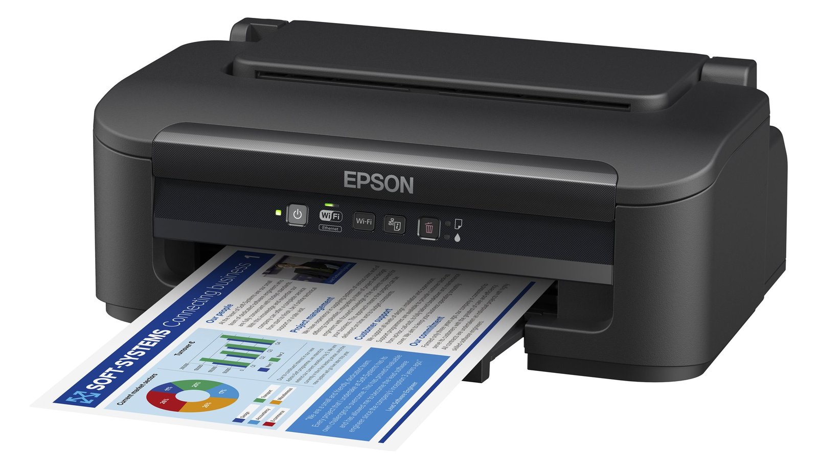 Epson WorkForce WF-2110W - Drucker - Farbe - Tintenstrahl - A4/Legal - 5760 x 1440 dpi - bis zu 9 Seiten/Min.