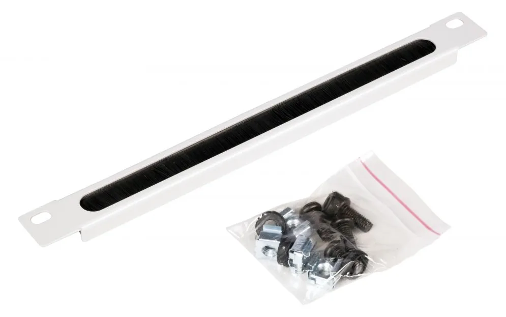 Equip 10 Kabeldurchführung mit Bürsteneinsatz 1U grau, Ansicht 4