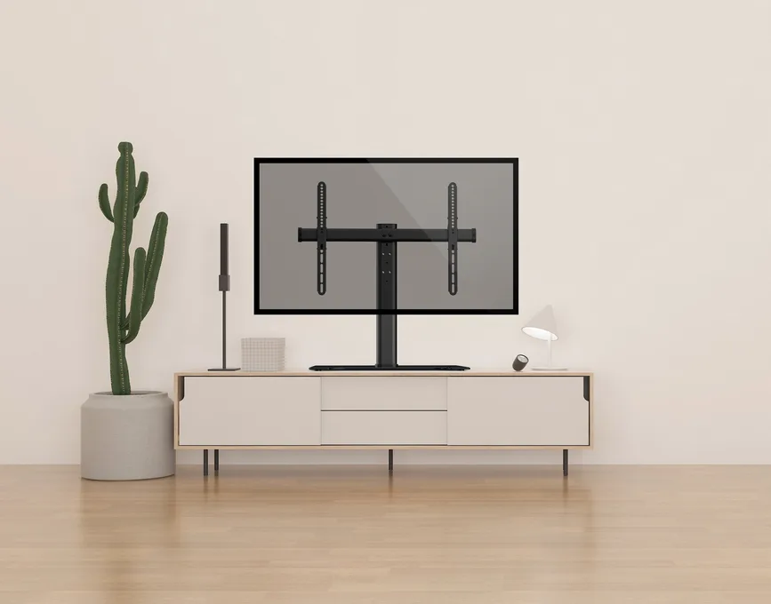 Equip Befestigungskit (Klammer, Standfuß) - für Flachbildschirm - Metall, Glas - Bildschirmgröße: 81-140 cm (32-55), Ansicht 4
