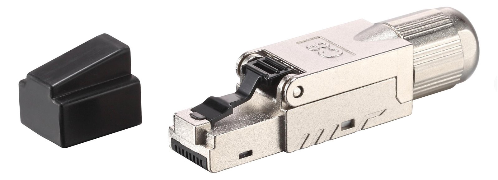 Equip Cat 8.1 Tool-free RJ45 Stecker - 5 Stück/Set - RJ-45 - Schwarz - Edelstahl - Männlich - Gerade - Zink - Cat8.1