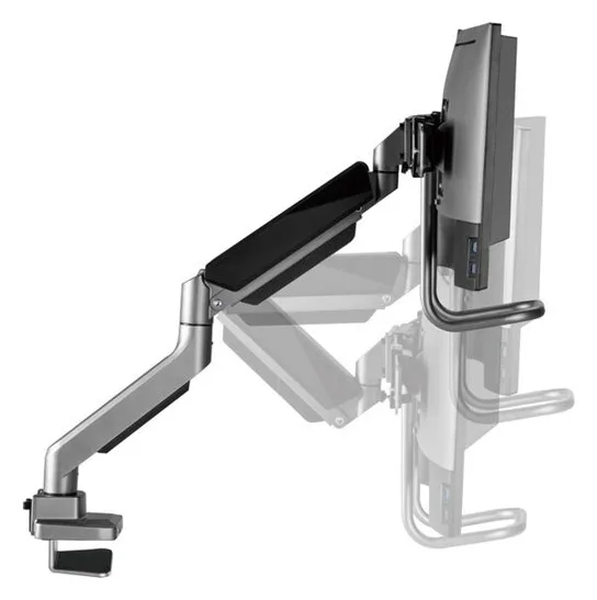Equip Halterung - neigen - für LCD-Display / Curved LCD-Display - schwerlast - stainless steel - Schwarz (60-120), Ansicht 3