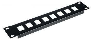 Equip Patchpanel 10 mit Keystone Montage 1U schwarz - Patch-Panel von LumaTech
