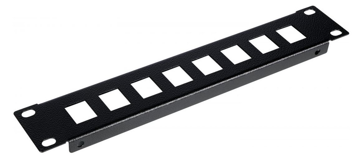 Equip Patchpanel 10 mit Keystone Montage 1U schwarz - Patch-Panel