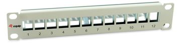 Equip Patchpanel 12x Cat6A 10 FTP 1HE Keystone Montage ws - Patch-Panel von LumaTech