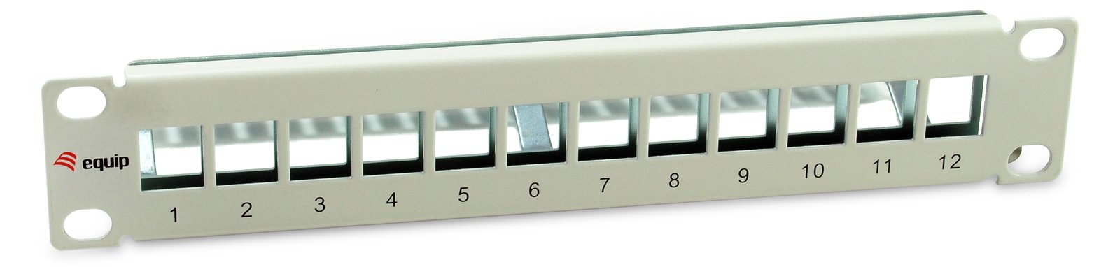 Equip Patchpanel 12x Cat6A 10 FTP 1HE Keystone Montage ws - Patch-Panel