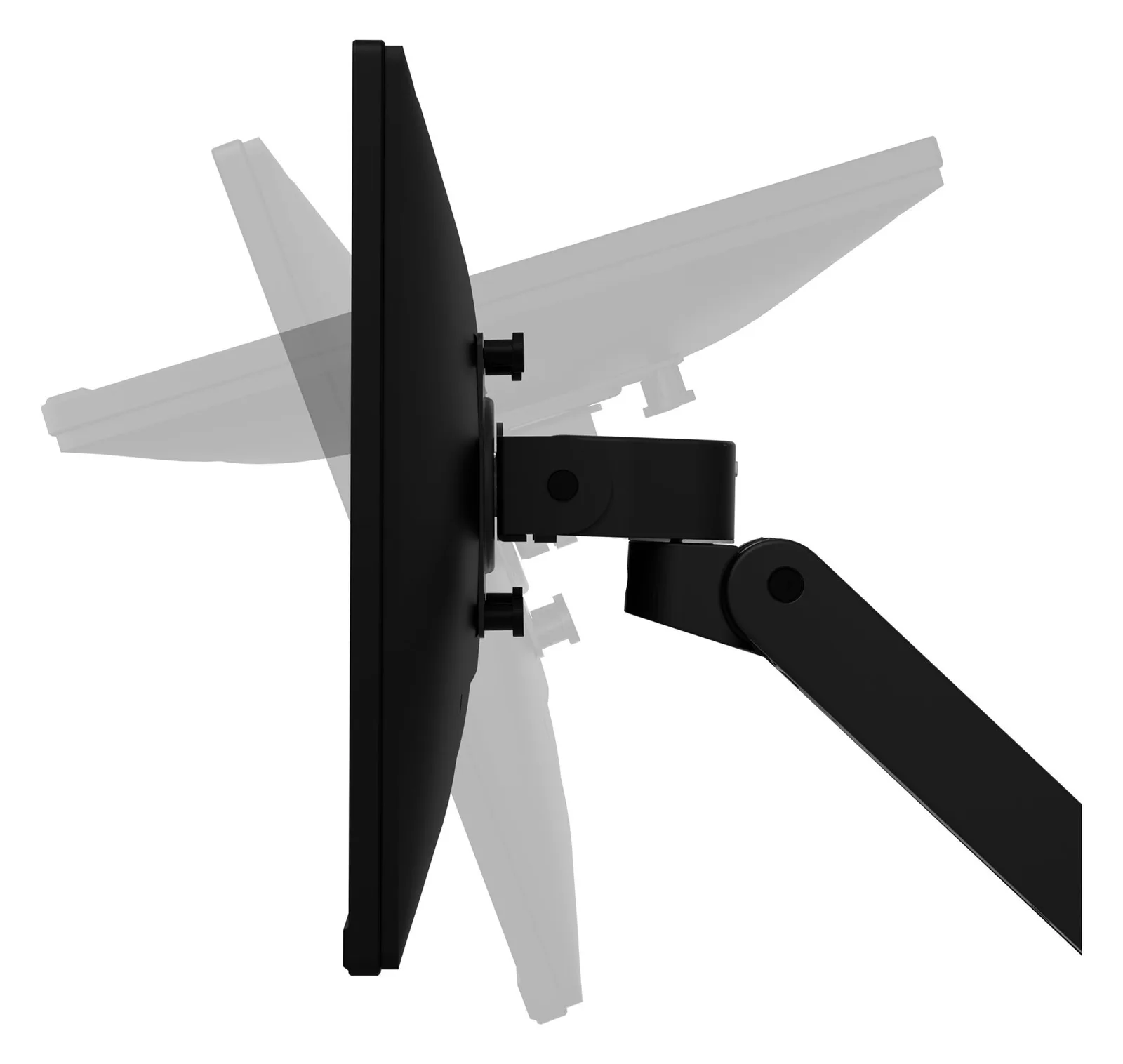 Ergotron LX Pro - Befestigungskit (Gelenkarm) - modular - für LCD-Display - Schwarz - bis zu 86,4 cm (bis zu 34 Zoll), Ansicht 4