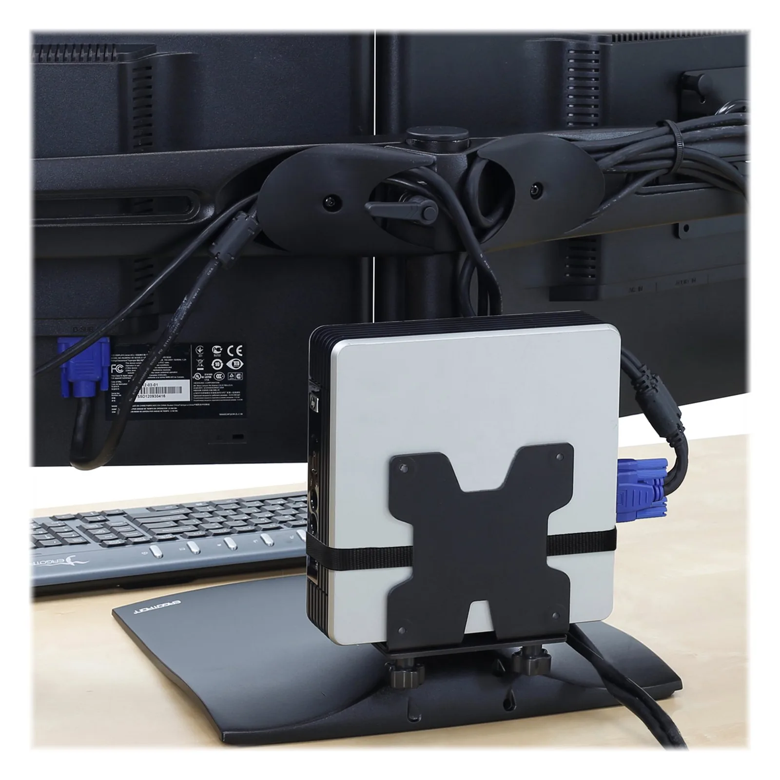 Ergotron Thin Client Mount - Befestigungskit (Halter, Befestigungsteile, Gurt), Ansicht 3