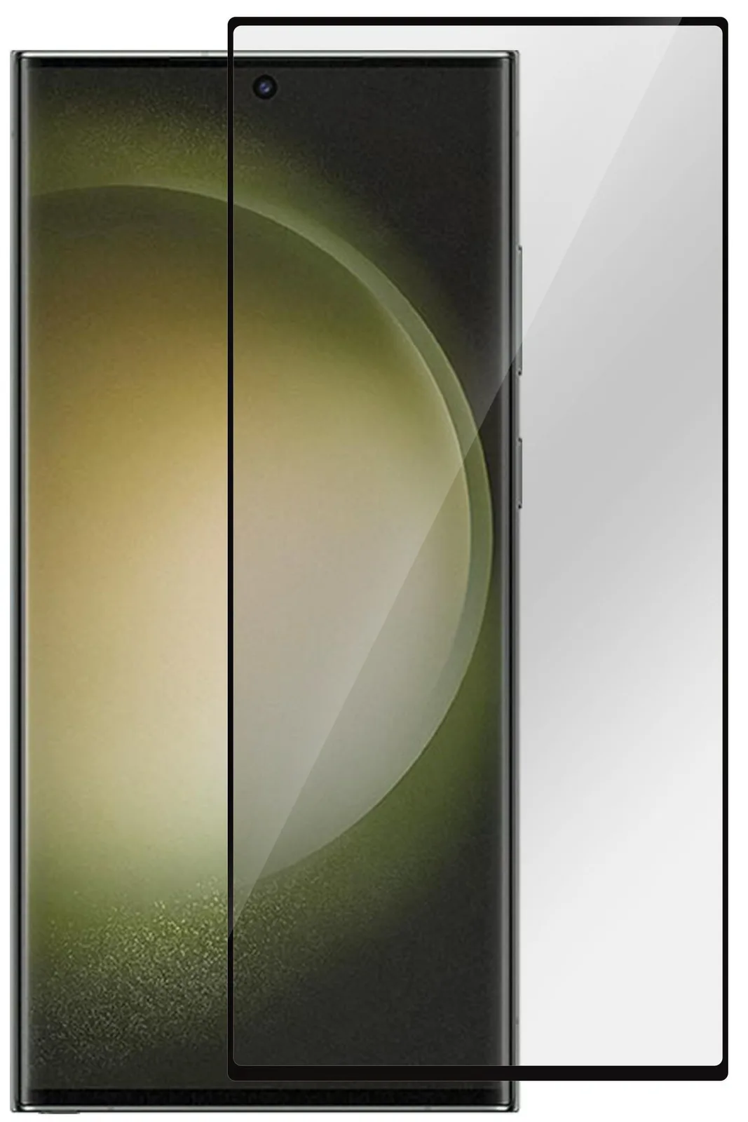 eSTUFF ES504092 - Samsung - Galaxy S23 Ultra - Tropfsicher - Kratzresistent - Splitterfrei - Schwarz - 1 Stück(e), Ansicht 2