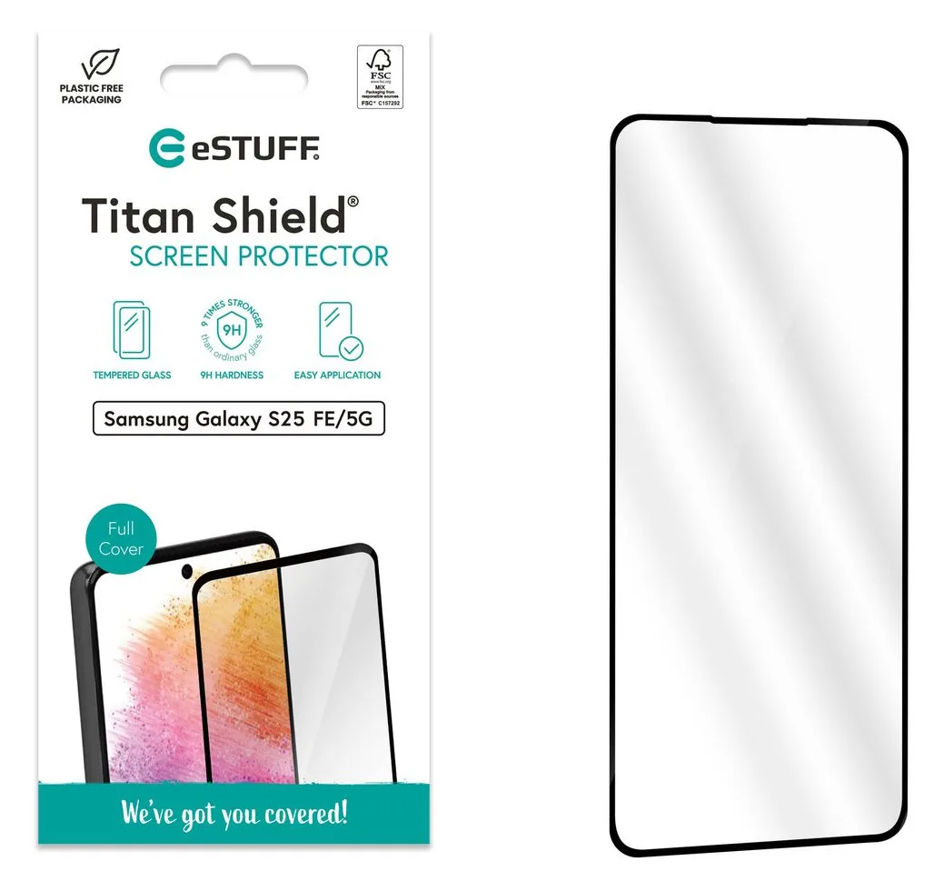 eSTUFF Samsung Galaxy S25 FE Screen Protector. Full Cover, Ansicht 2