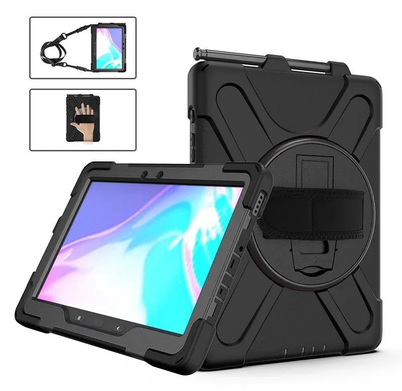 eSTUFF Wombat - Schutzhülle für Tablet - Schwarz - Samsung, Ansicht 2