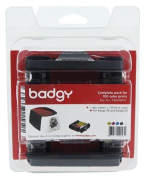 Evolis Badgy Full kit - YMCKO - Druckerfarbband-Kassette/PVC-Karten-KIt von LumaTech