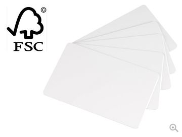 Evolis Holzfaser - 30 mil - Schwarz/Weiß - CR-80 Card (85.6 x 54 mm) von LumaTech