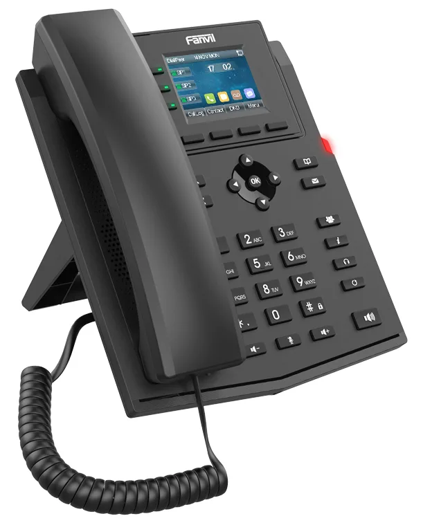 Fanvil X303W - IP-Telefon - Schwarz - Kabelgebundenes Mobilteil - Tisch/Wand - Linux - Im Band - Außerhalb des Bandes, Ansicht 3