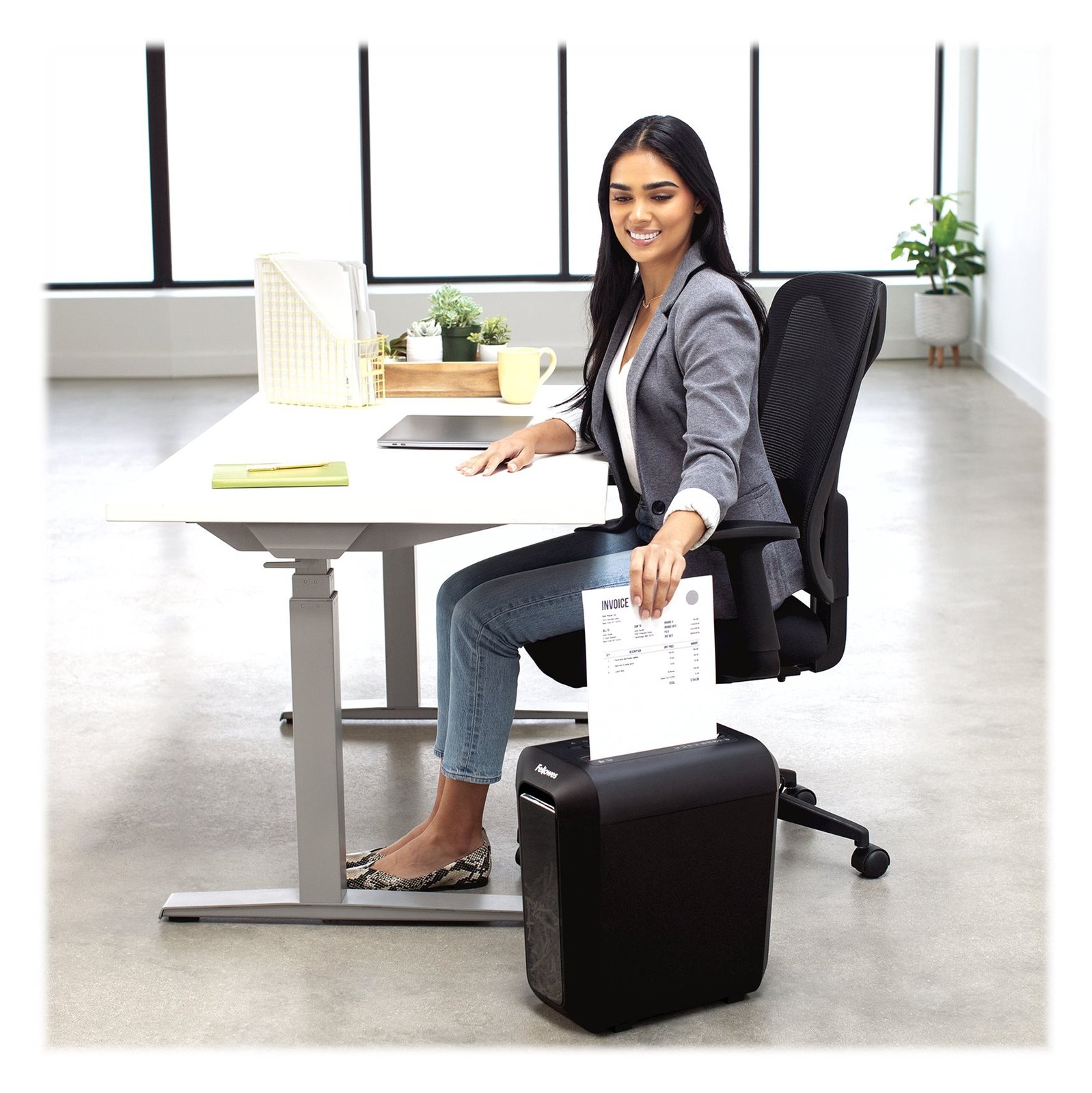 Fellowes Powershred LX65 - Vorzerkleinerer - Kreuzschnitt