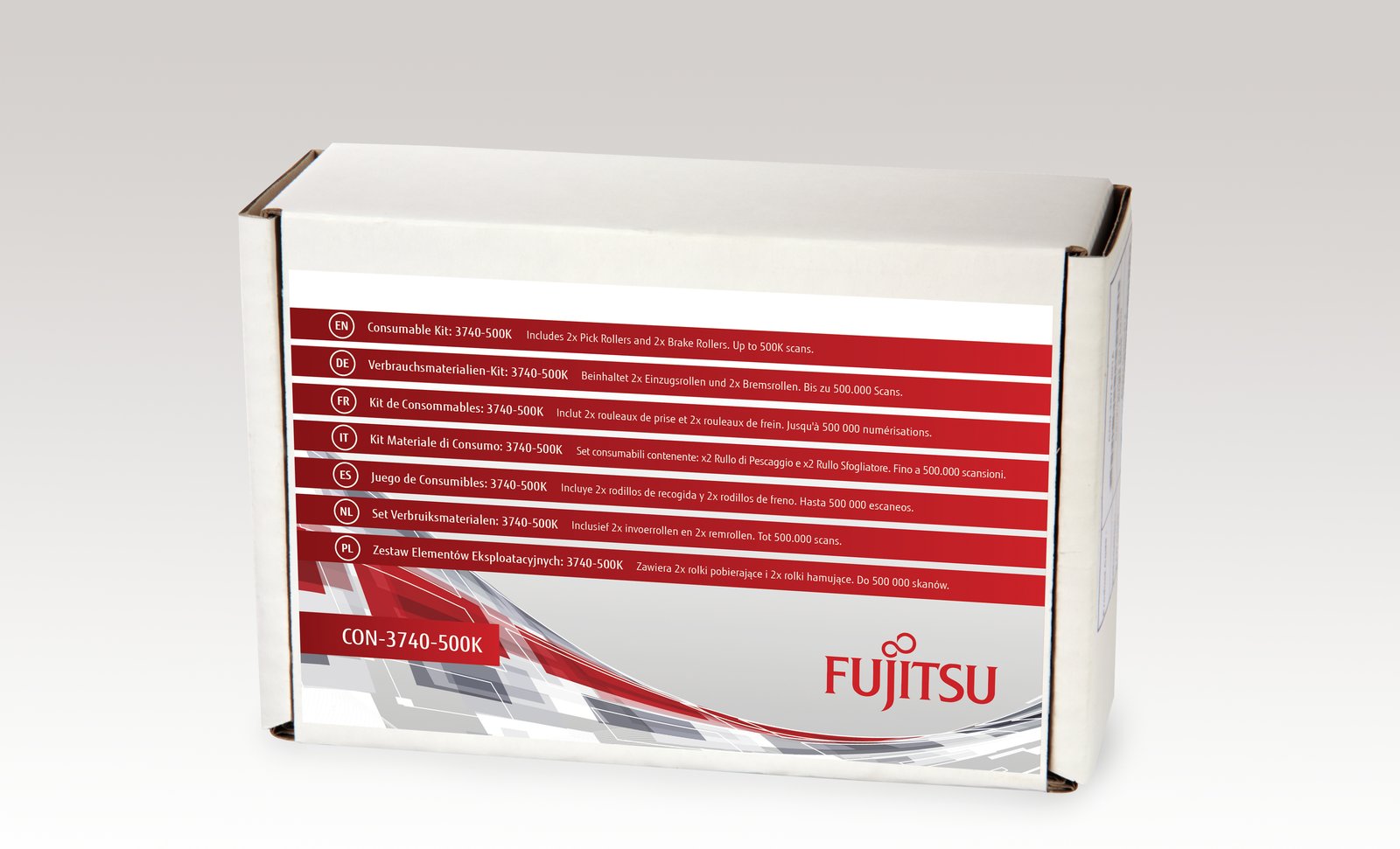Fujitsu Consumable Kit: 3740-500K - Scanner - Verbrauchsmaterialienkit
