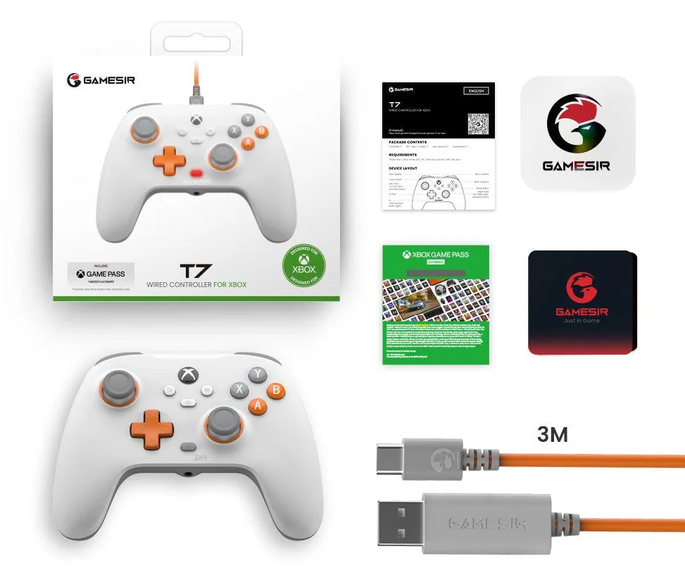 GameSir Controller T7 kabelgebunden Creamsicle white XBOX, Ansicht 2