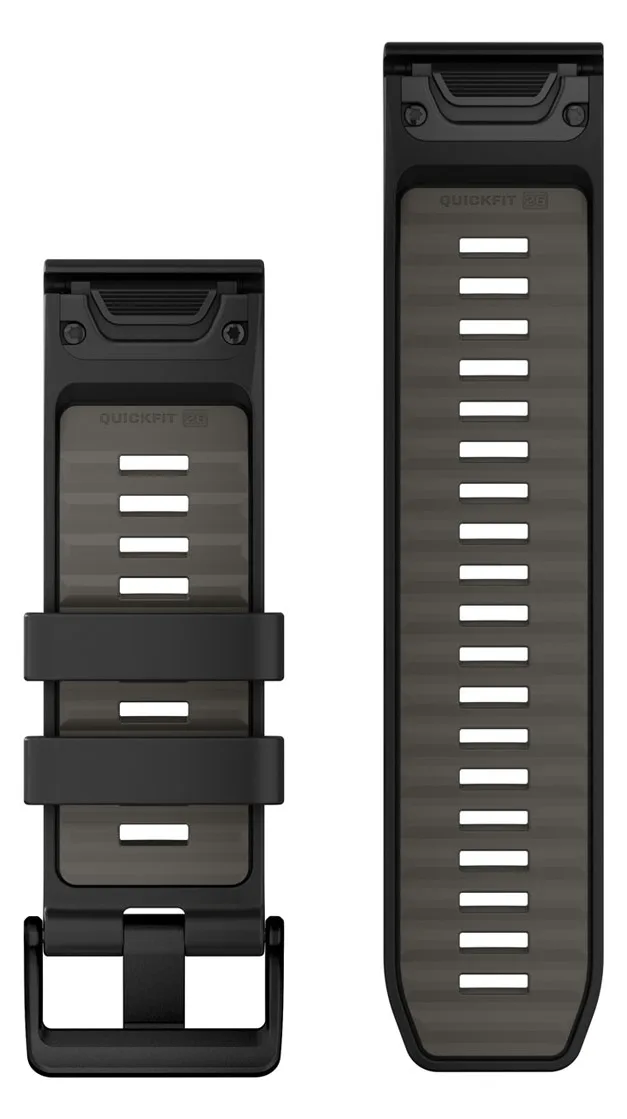 Garmin QuickFit-Armband Silikon Schwarz/Kieselgrau, Ansicht 2