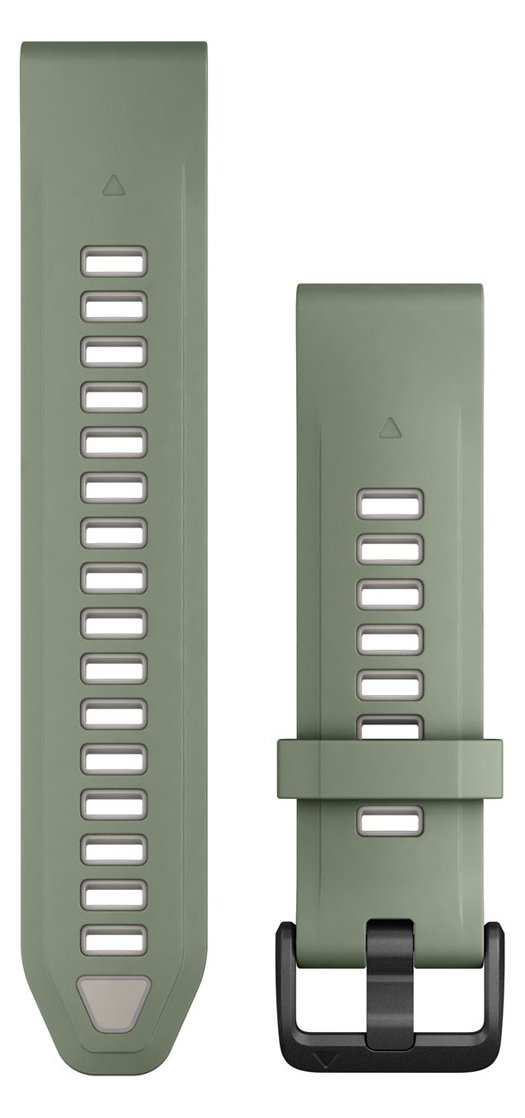 Garmin QuickFit-Armband Silikon Weidengruen/Nebelgrau