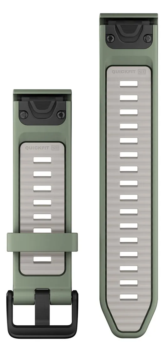 Garmin QuickFit-Armband Silikon Weidengruen/Nebelgrau, Ansicht 2