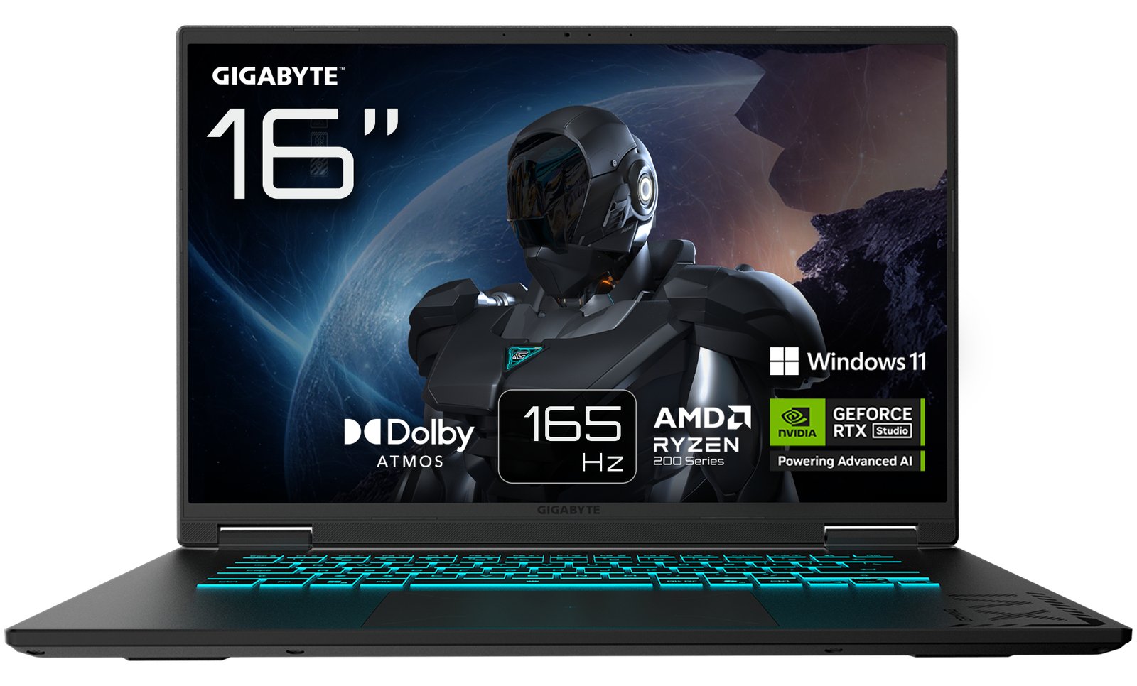 Gigabyte Gaming A16 3WH AMD Ryzen 7 260 Notebook 16 - Notebook - 3,8 GHz - TL: Deutsch, QWERTZ